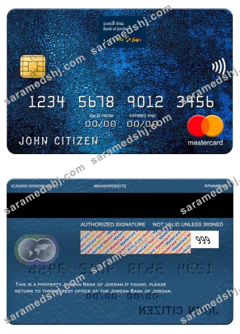 Jordan Bank of Jordan mastercard